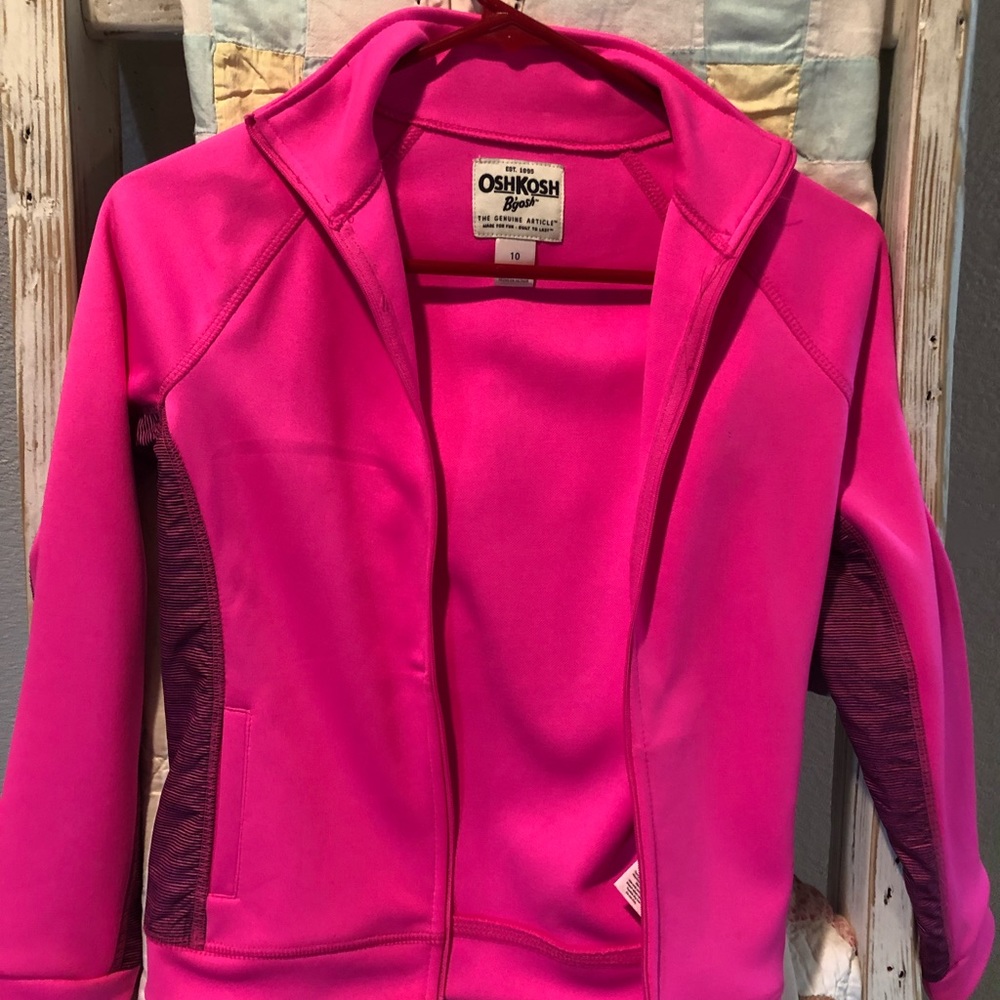 Girl’s Osh Kosh jacket size 10. Hot pink. NWOT.